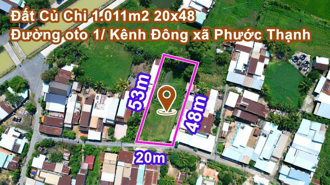 Bán đất KDC hiện hữu XD tự do đường tải giá ngộp nặng, 20x53m thổ cư 300m