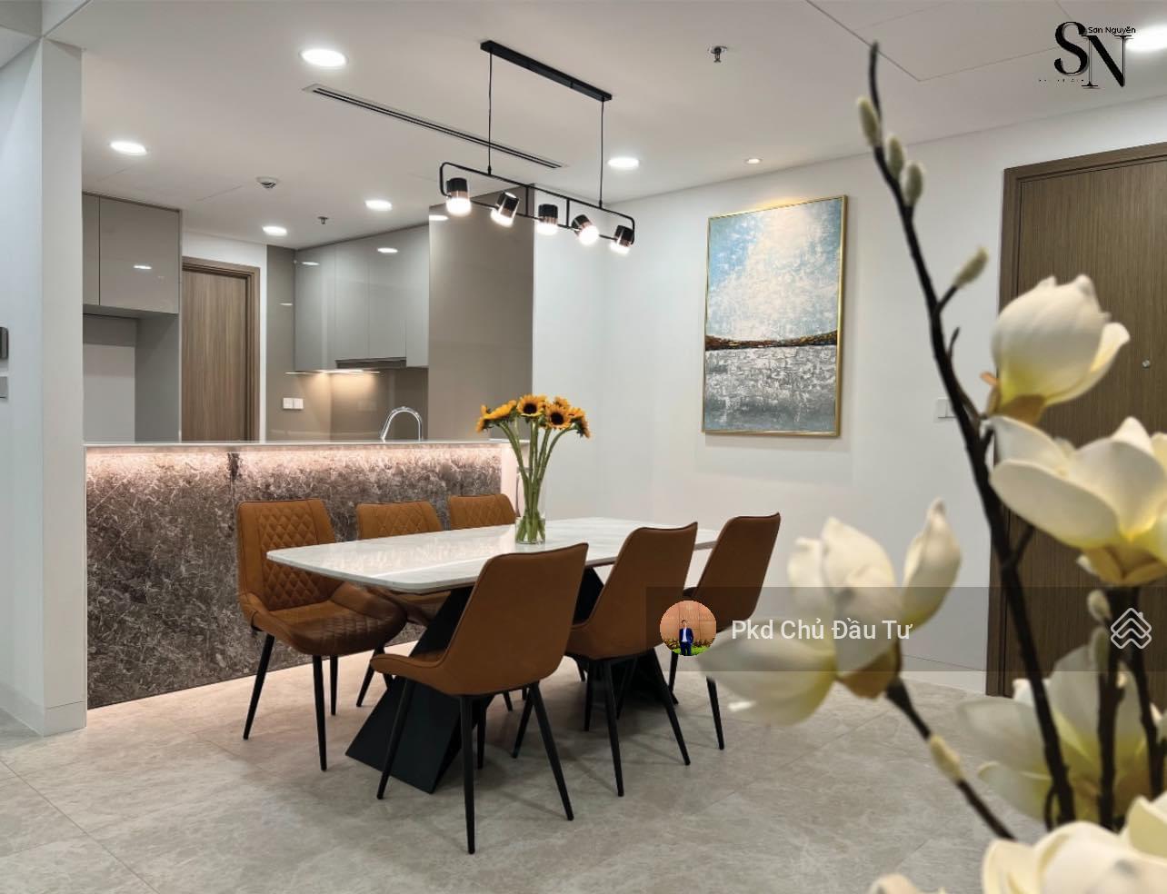 Cho thuê nhanh The River Thủ Thiêm 3PN full nội thất như hình, tầng cao, view sông và Landmark