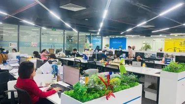 Cho thuê sàn văn phòng 368m2 sẵn nội thất tại Diamond Flower mặt phố Lê Văn Lương giá 250k/m2