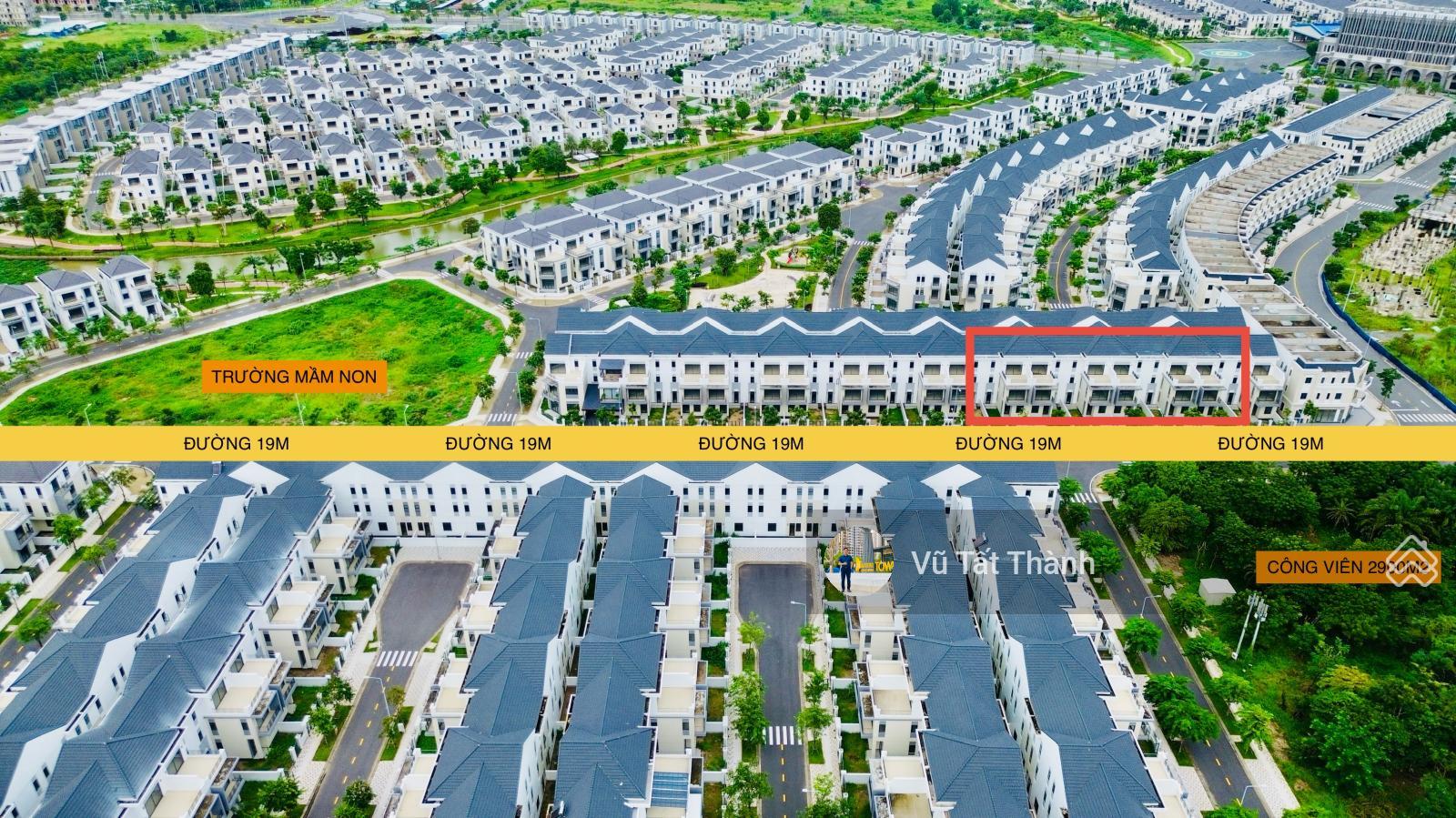 Bán gấp nhà phố The Suite Aqua City 8x20m, hướng Tây, đối diện công viên 3000m2, đường 19m