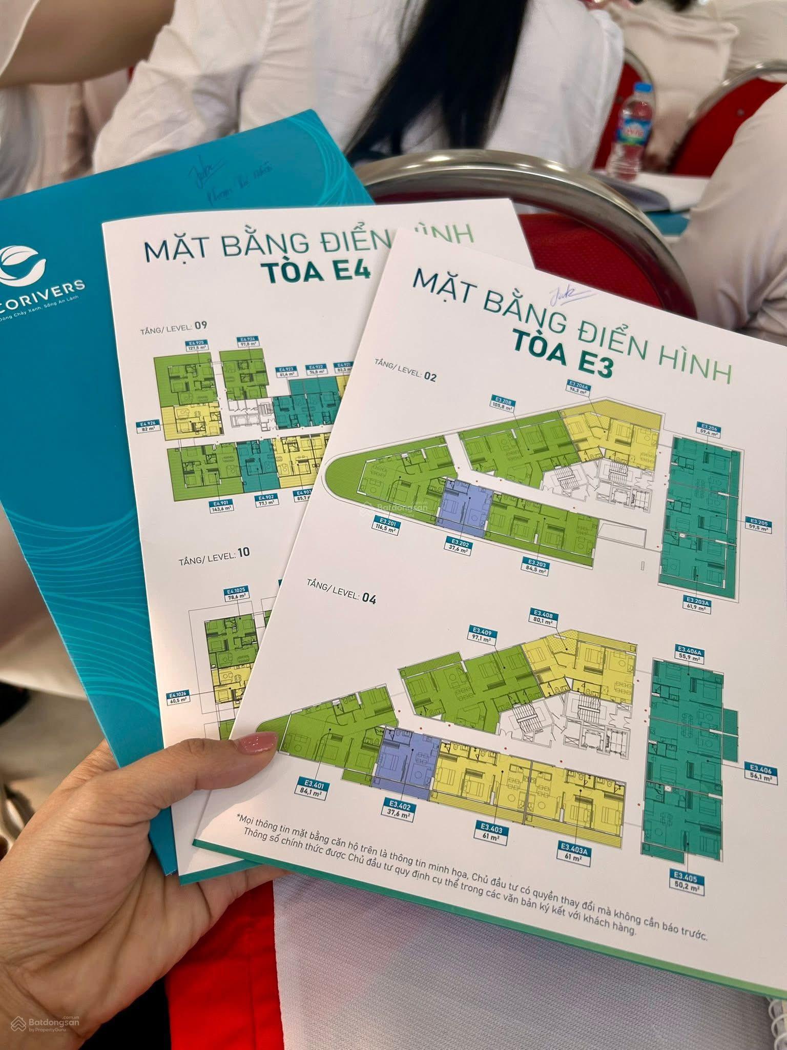 Tháng 7 này chính thức ra mắt 2 toà E3, E4 trung tầng Eco Riverside ở Ecovers hàng mới CĐT