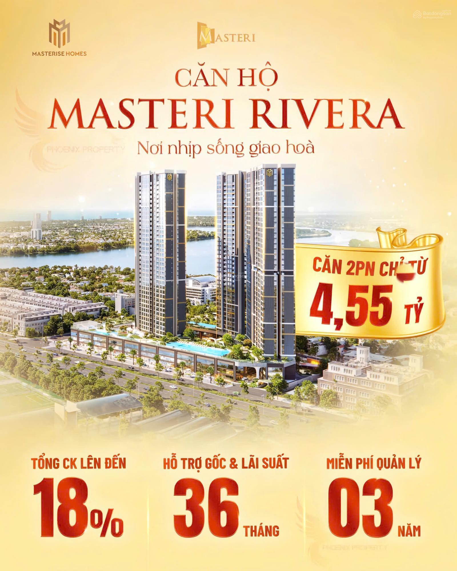 Chính thức nhận booking tòa A-Masteri Rivera Đà Nẵng căn 2PN diện tích: 73m2 giá hấp dẫn 0932 464 ***