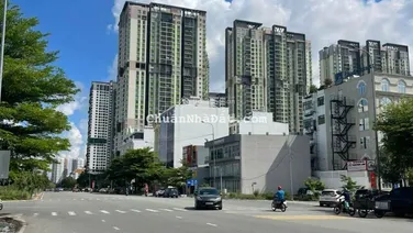 Bán đất dự án Huy Hoàng, diện tích 8x20m LG 20m (sổ hồng) giá 425tr/m2, xây 7tâng