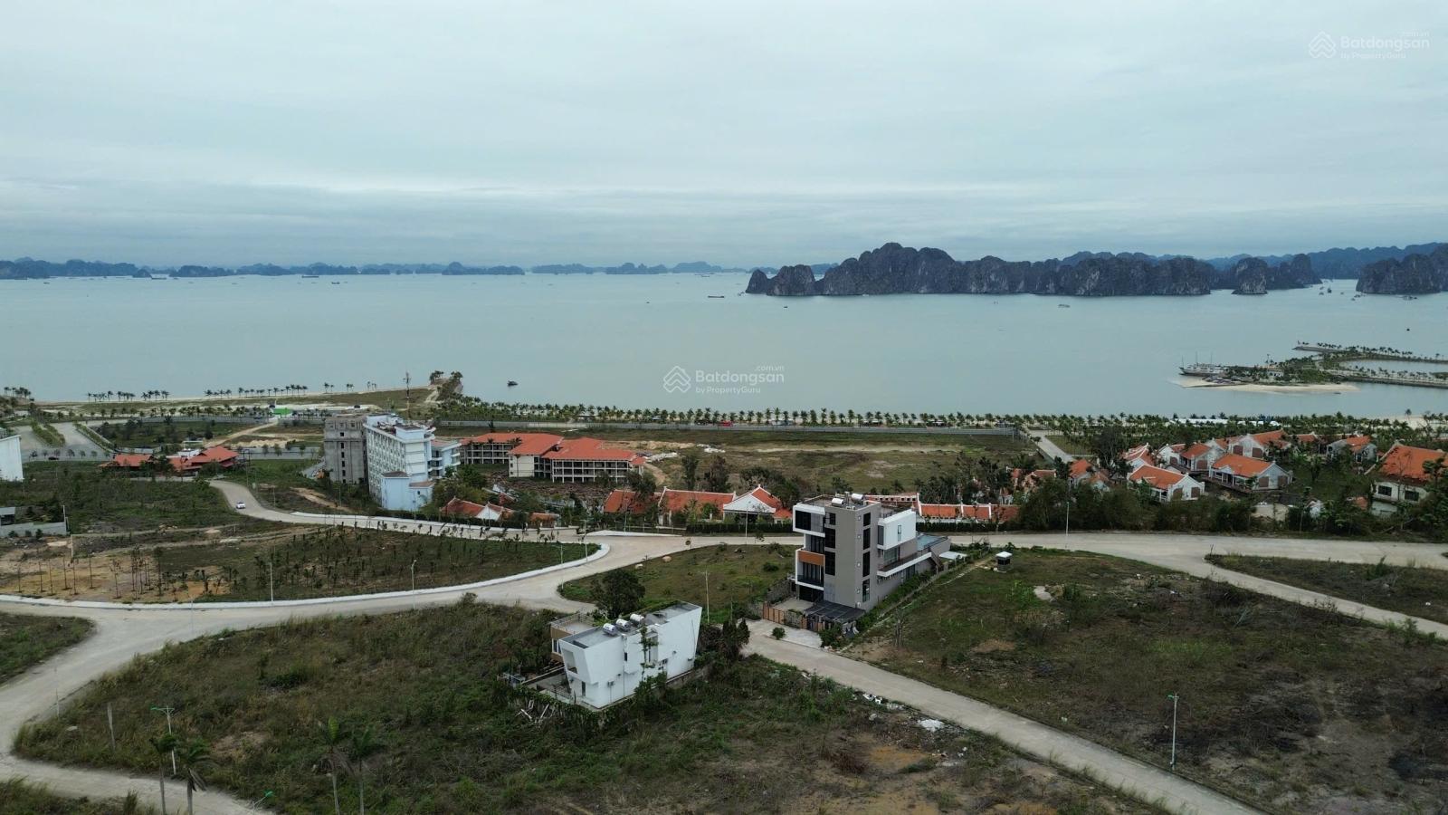 Ô đất biệt thự siêu vip Đảo ngọc Tuần Châu. View biển trực diện. Trước mặt là vườn hoa k che chắn