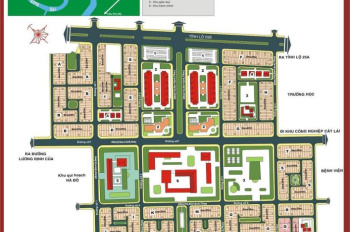 Bán đất dự án Huy Hoàng, diện tích 8x20m LG 20m (sổ hồng) giá 425tr/m2, xây 7tâng