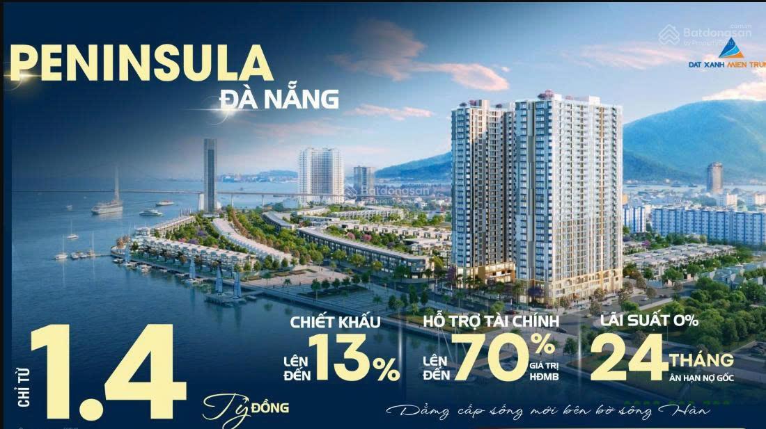 Peninsula Đà Nẵng căn tầng cao view sông Hàn, giá chỉ 4 tỷ tặng vé vip pháo hoa
