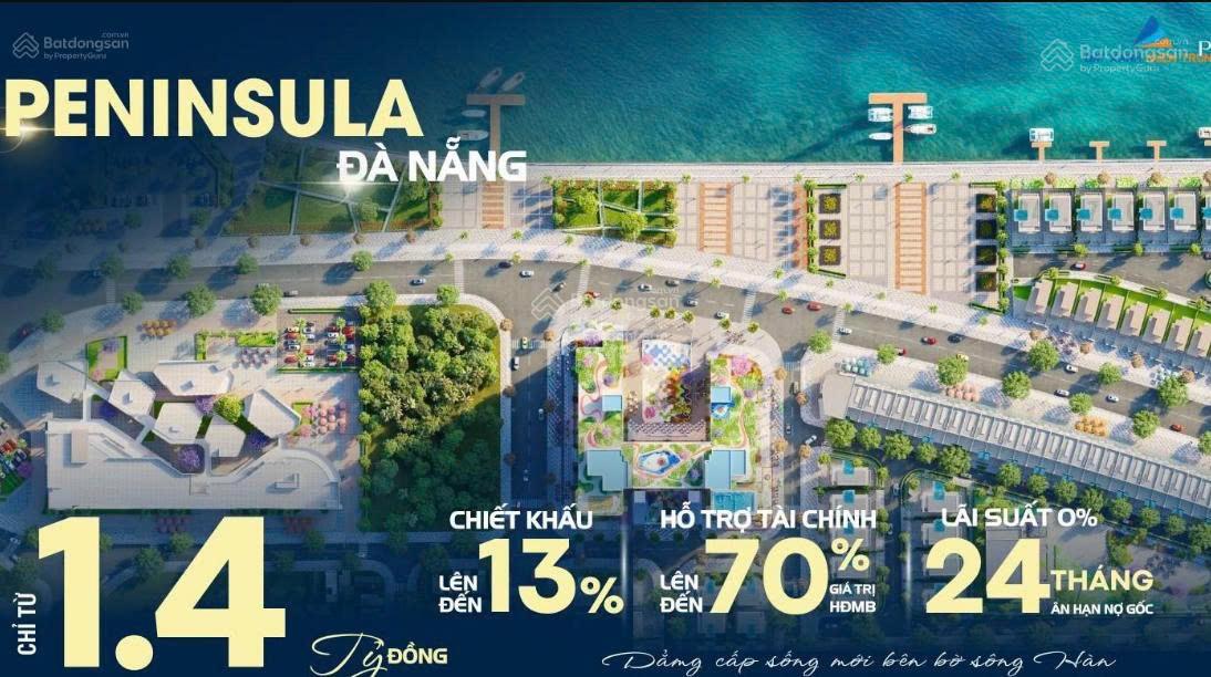 Peninsula Đà Nẵng căn tầng cao view sông Hàn, giá chỉ 4 tỷ tặng vé vip pháo hoa Peninsula Đà Nẵng căn tầng cao view sông Hàn, giá chỉ 4 tỷ tặng vé vip pháo hoa