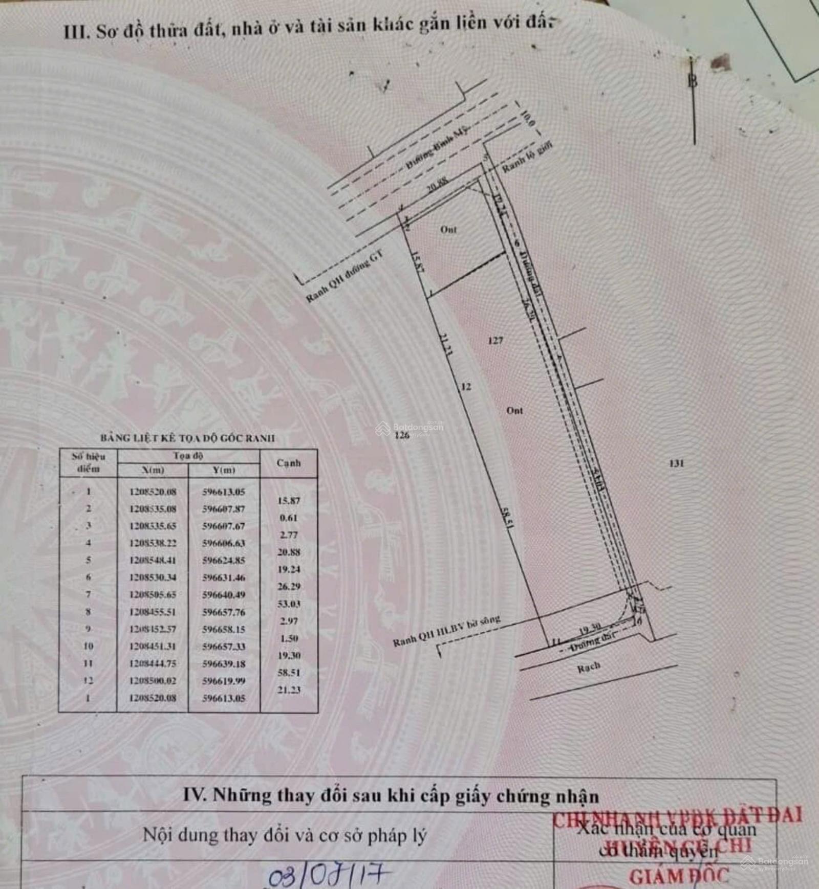 Bán nhà xưởng tại Bình Mỹ, Củ Chi, Tp. Hồ Chí Minh. DT 2113m2 (ngang 20,88m) H. Bắc - Giá 19tr/m2