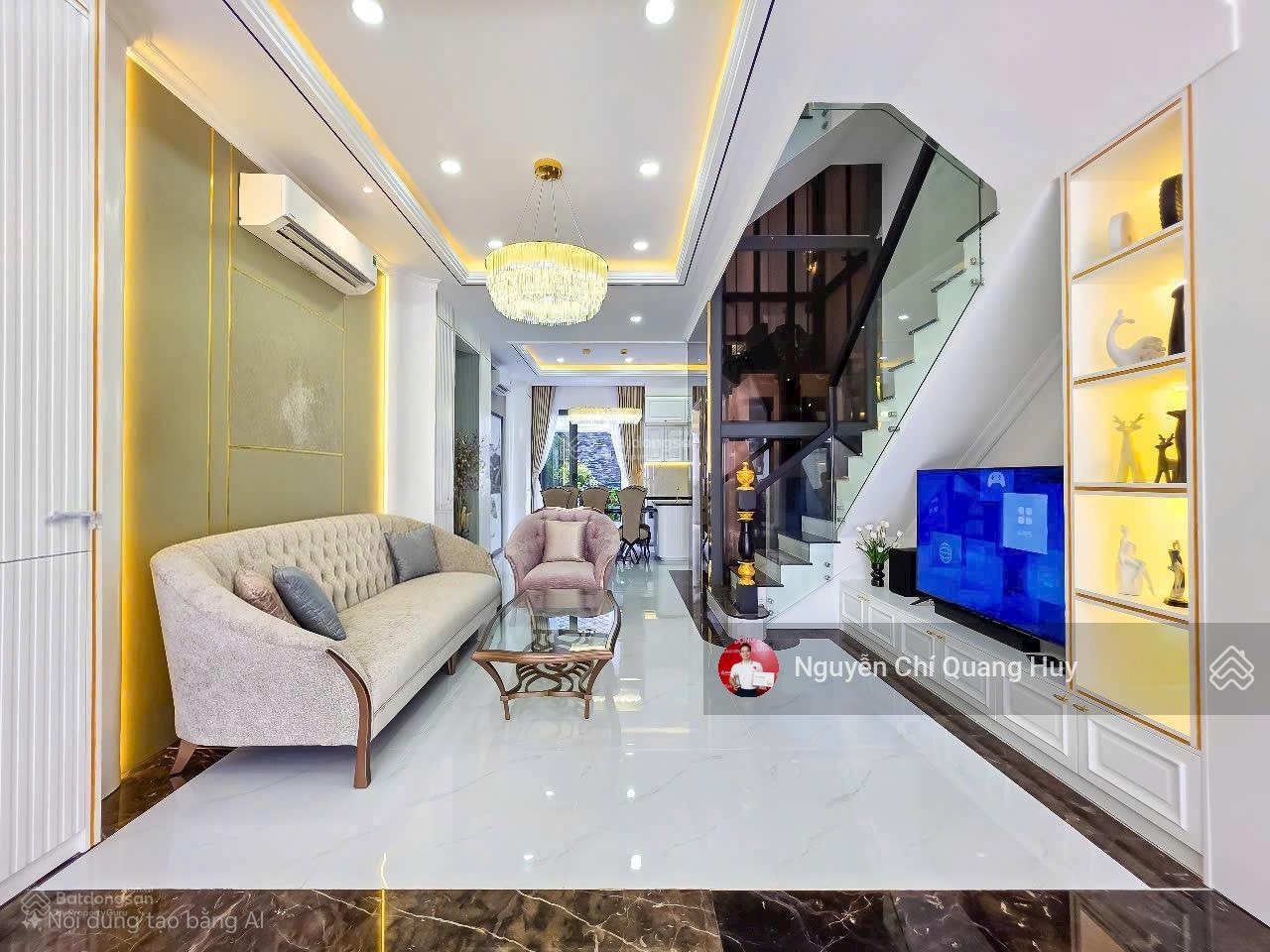 Nhà phố sang trọng có thang máy - gara xe - đường 6m 1806 Huỳnh Tấn Phát Nhà Bè - 5x19m giá 10,8 tỷ
