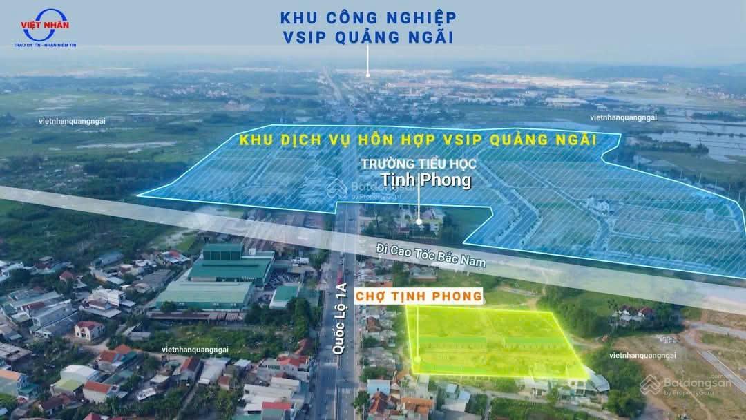 Bán đất nền tại khu dịch vụ hỗn hợp VSIP Quảng Ngãi Block B08, giá 1,05 tỷ, 132m2, LH 0348 468 ***