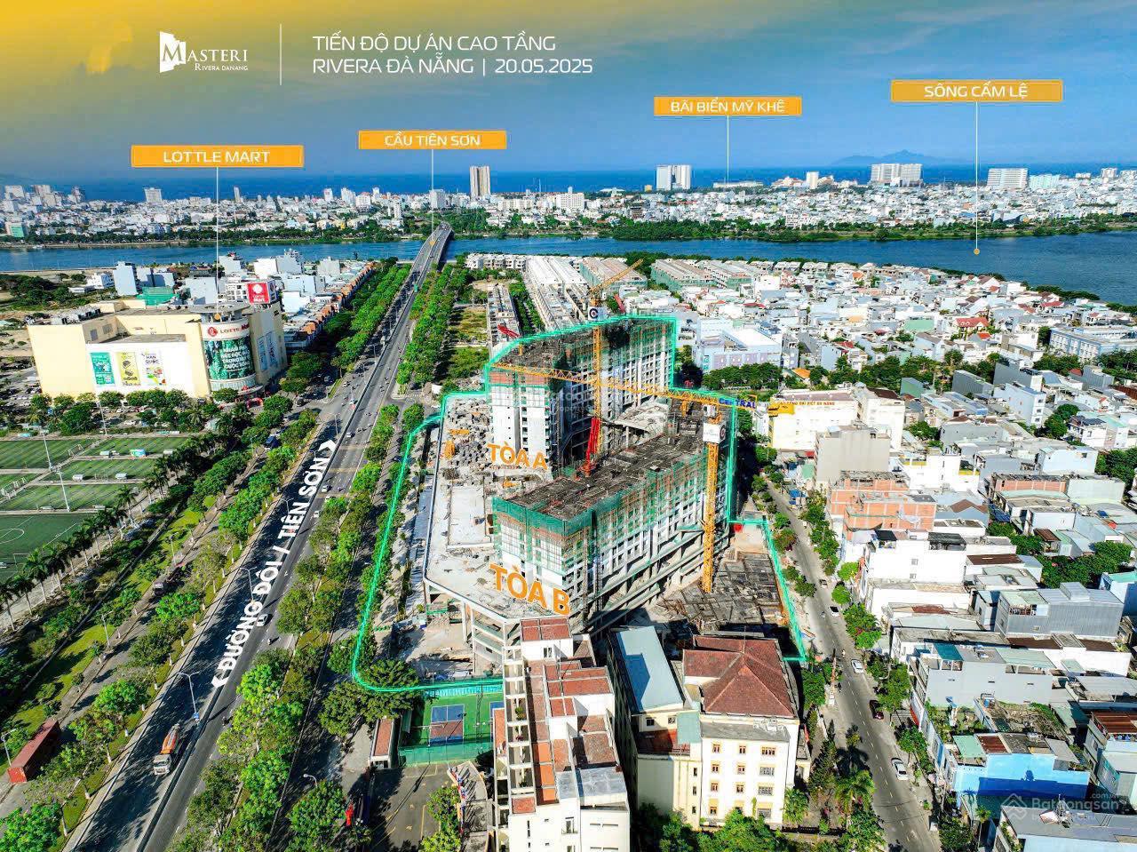 Sở hữu căn góc 3 PN Masteri Rivera Đà Năng, dtích 80m2, view sông Hàn cách cầu Rồng 2KM giá 6,2 tỷ