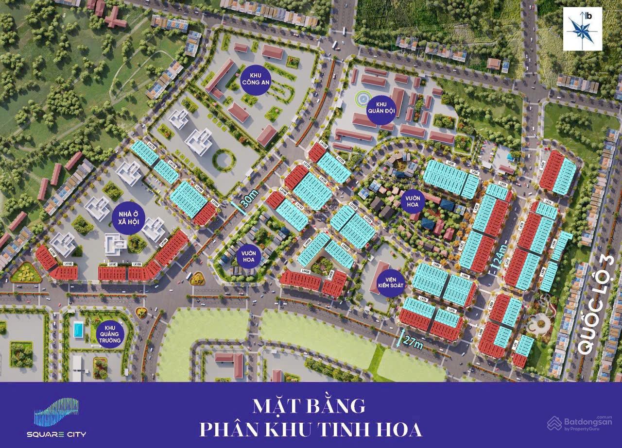 MỞ BÁN ĐỢT 1 PHÂN KHU TINH HOA - DỰ ÁN SQUARE CITY PHỔ YÊN GIÁ GỐC CĐT FECON