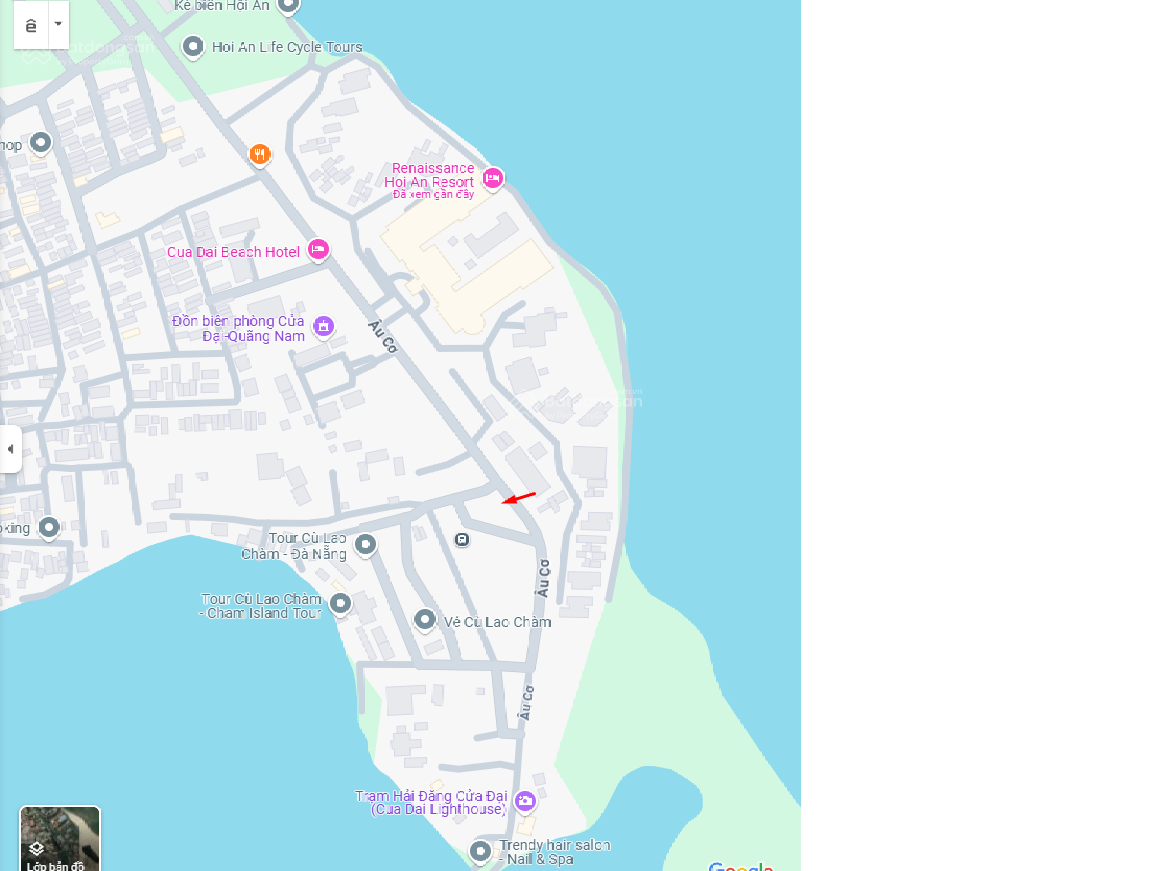Bán đất view biển trục đường Âu Cơ, Hội An