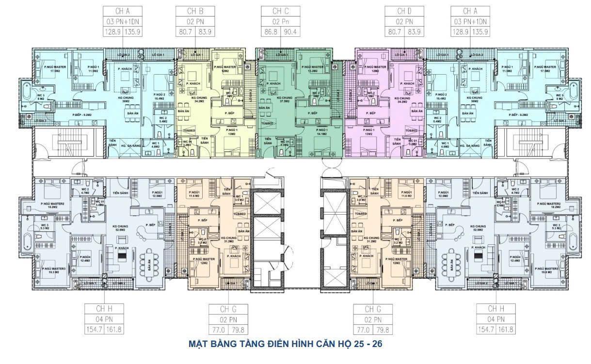 PVĐ - Cổ Nhuế CH 2-4PN 72.8m2-154m2 giá từ 7 tỷ HTLS 0% 24t + CK TTS 12% nhận nhà chỉ từ 1 tỷ đồng