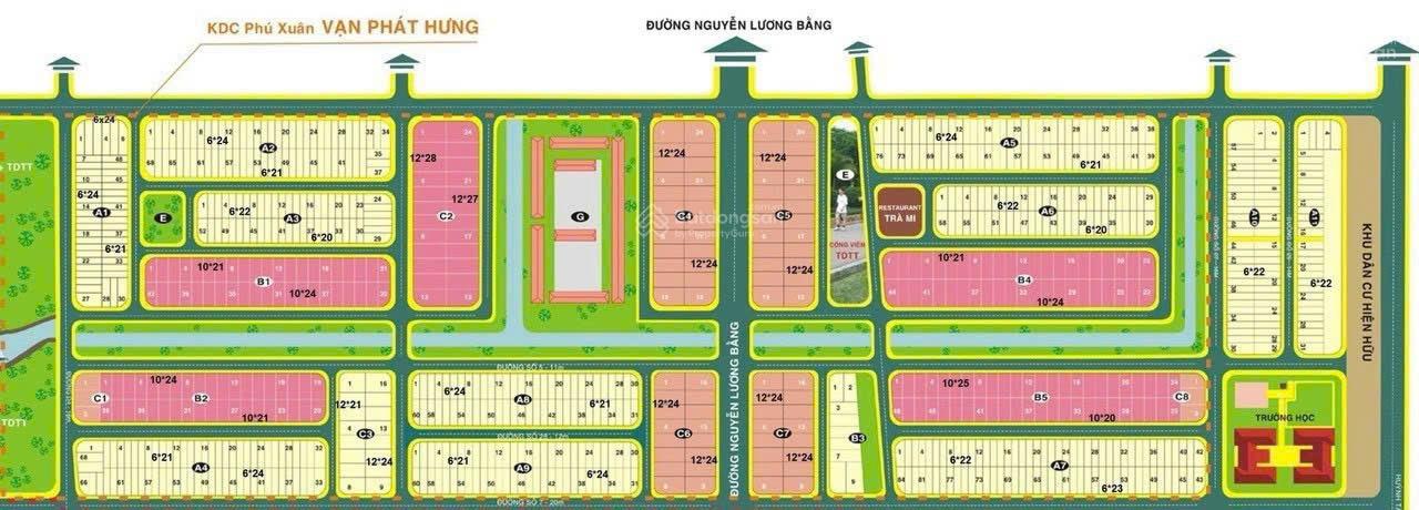 Cần bán đất nền Nhà Phố khu dân cư Phú Xuân Vạn Phát Hưng 6x21m2 giá 47tr/m2 giá cực tốt 0374 172 ***