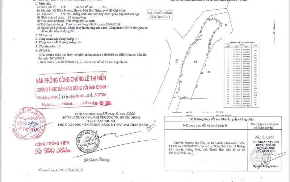 Cần tiền bán gấp 670.7m2 Gò Me, Hiệp Phước, Nhà Bè chỉ 900 triệu