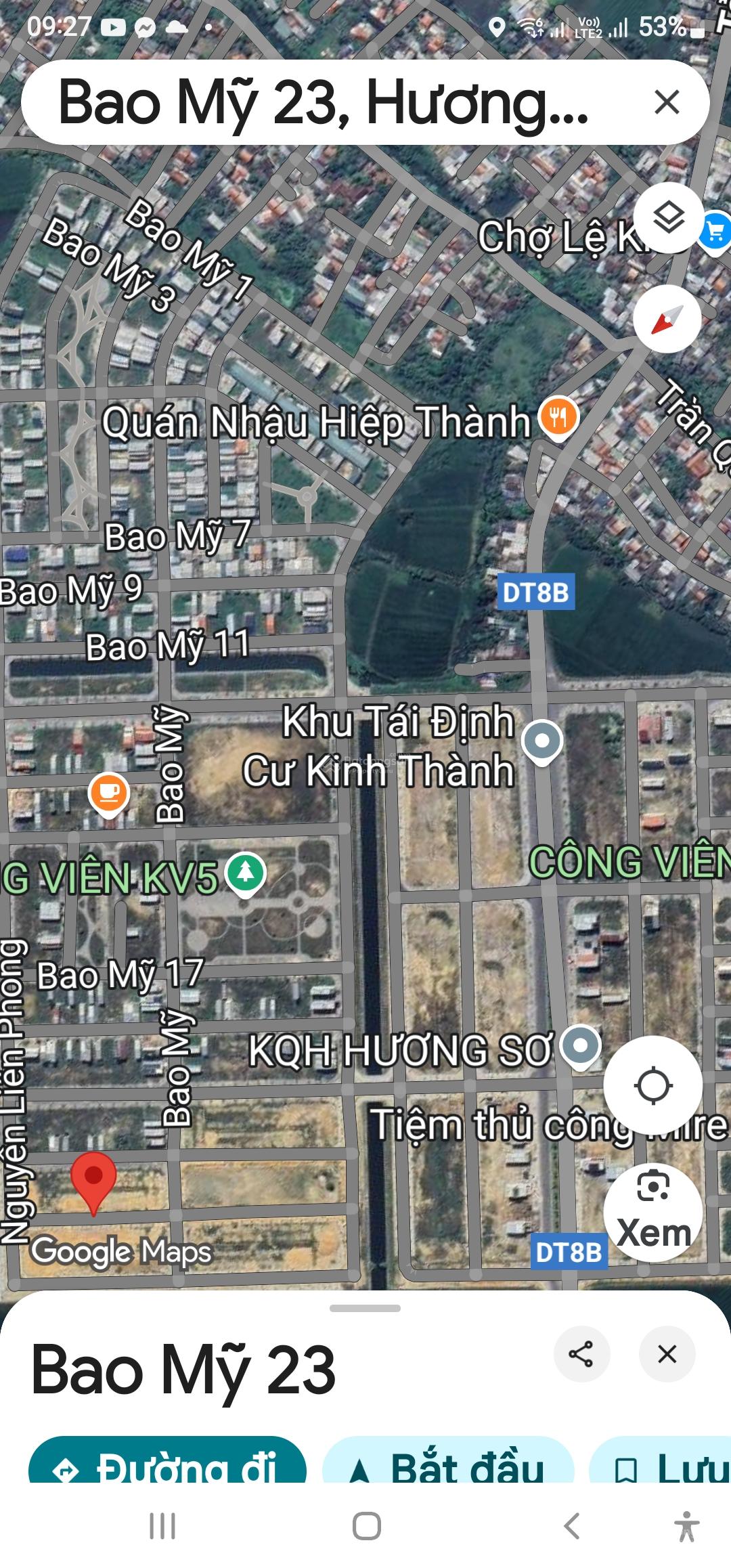 Đất Hương Sơ Khu vực 10, Có Đường Kĩ thuật Sau Lưng 4,5m