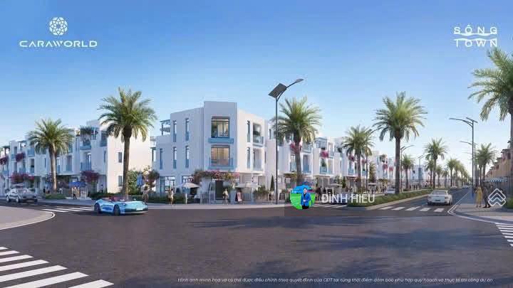 Bán cặp biệt thự Sông Town Caraworld Cam Ranh, Trục Đại lộ Hồng Ngọc 30m, Hy Lạp, 108m2 mỗi căn