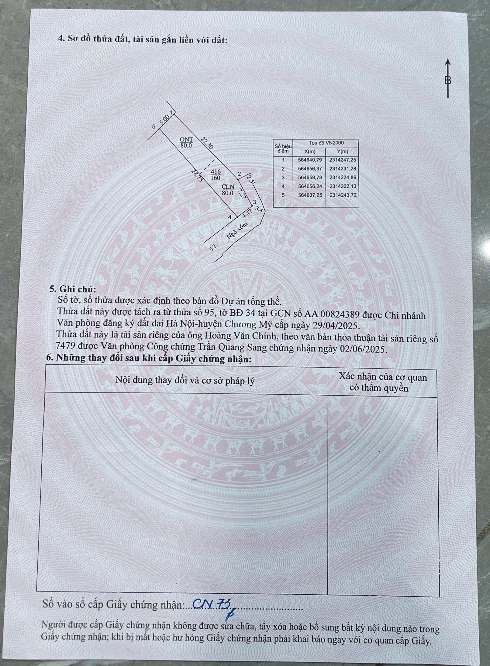 Bán mảnh đất trục chính tại Xã Đông Sơn, Chương Mỹ, Hà Nội, chỉ 21 triệu/m2, diện tích 160 m2
