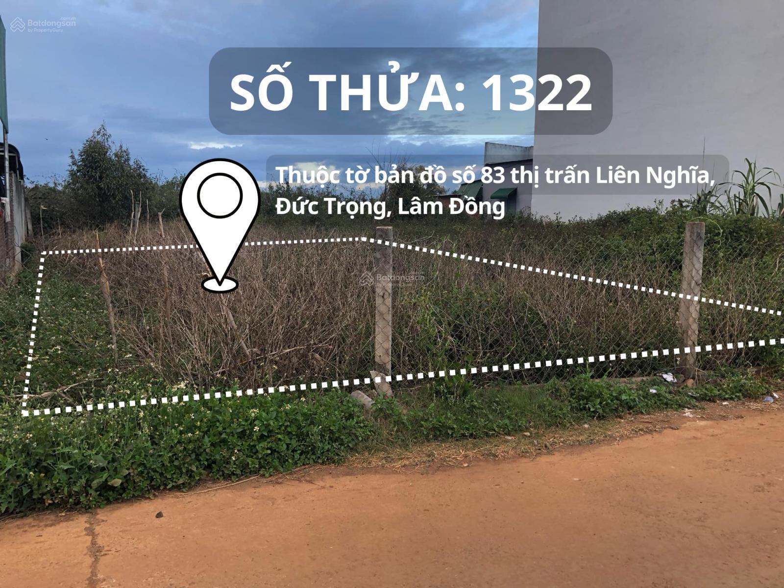 Cần bán đất thổ cư tại hẻm 966, Quốc Lộ 20, thị trấn Liên Nghĩa, ĐT, LĐ với giá 6,5 tỷ