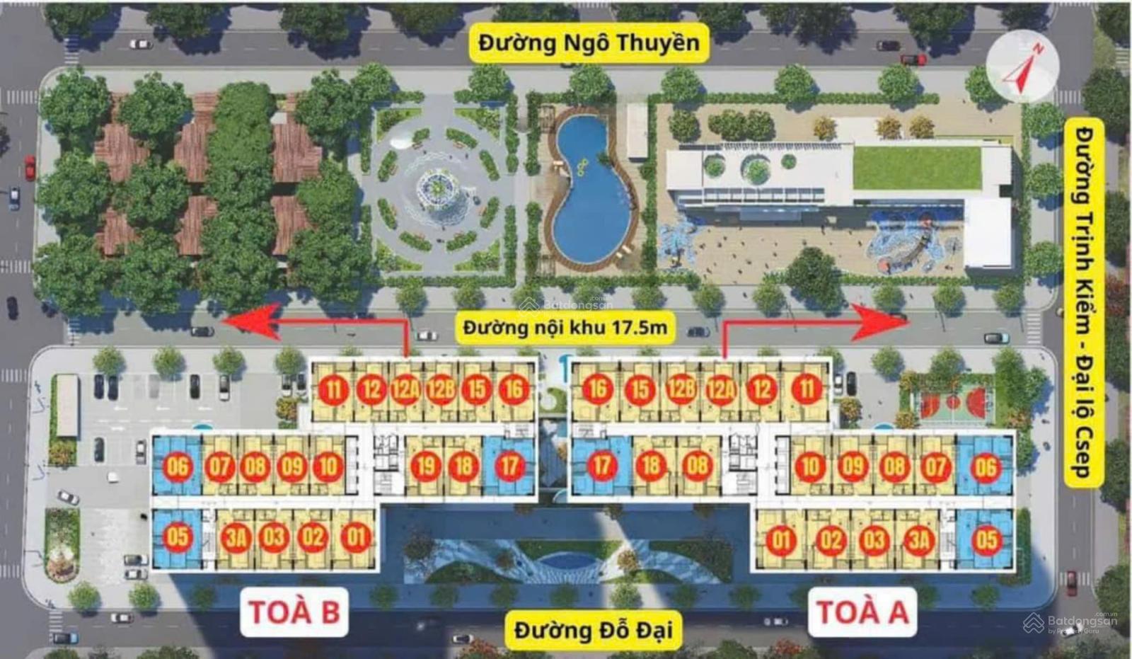 Bán nhanh căn hộ hướng đông nam chung cư Bình An Plaza, 1,3 tỷ