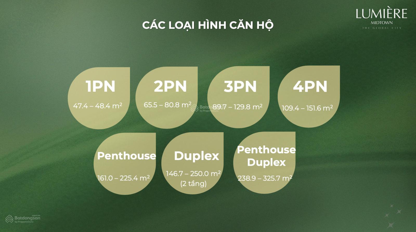 3PN Lumiere Midtown view sông tầng cao, chiết khấu 11%, TT mỗi tháng 326tr