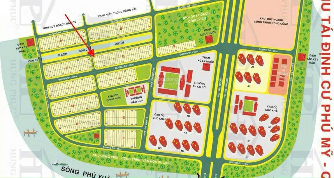 Bán đất D1, Phú Mỹ, Q7, TP. HCM giá tốt, 12 tỷ, 90m2