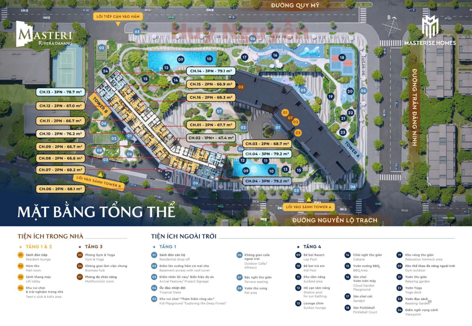 Masteri Rivera Đà Nẵng căn 2PN giá chỉ từ 1,8 tỷ, view sông, vị trí vàng, đầu tư sinh lời cao