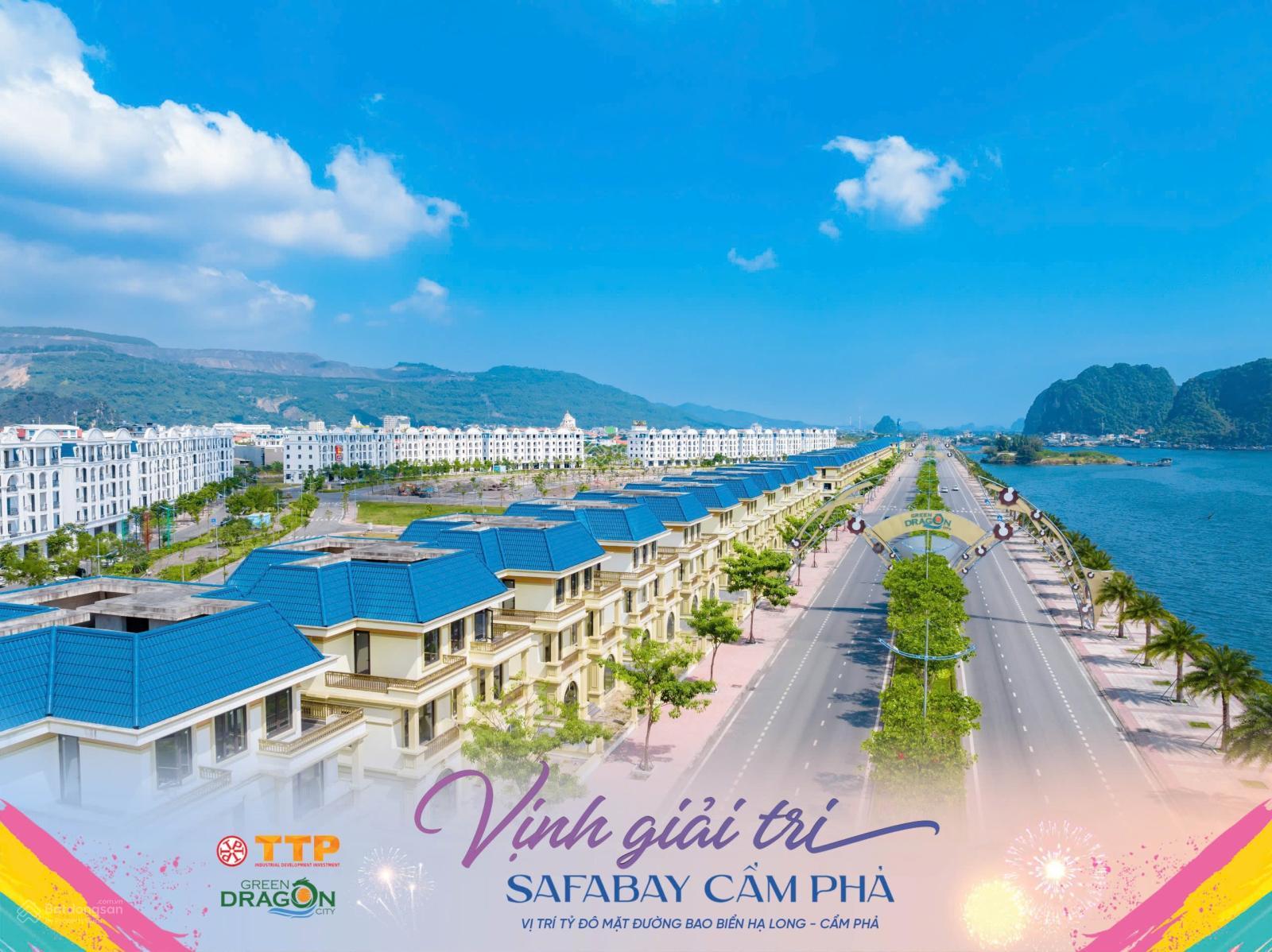 Tôi có 3 lô liền kề dự án Safabay Cẩm Phả cần bán 1 lô vị trí đẹp, sổ đỏ, giá tôi chiết khấu 16%