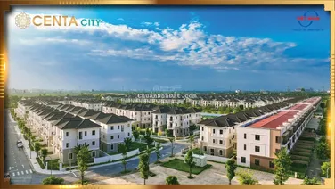 Siêu hot biệt thự Centa City DT 216m2 nhà 3 tầng đẹp lung linh sẵn sổ hồng lâu dài chưa đến 60tr/m2