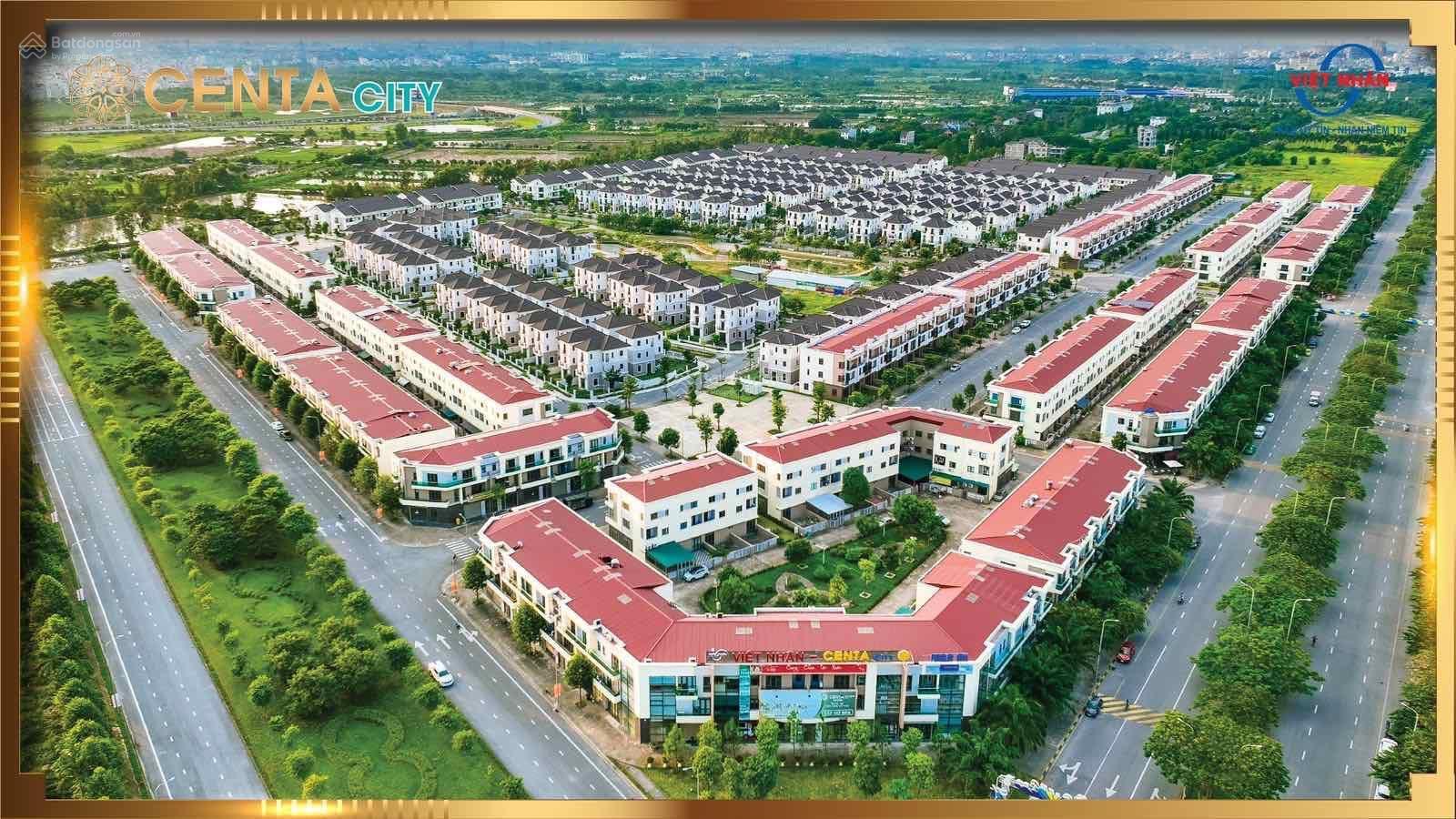 Siêu hot biệt thự Centa City DT 216m2 nhà 3 tầng đẹp lung linh sẵn sổ hồng lâu dài chưa đến 60tr/m2