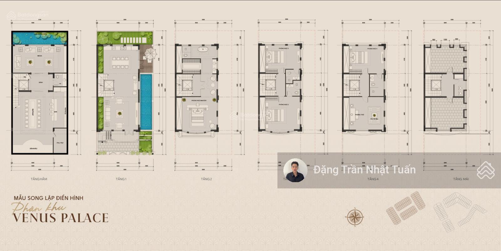 Bán biệt thự song lập giá chỉ 52 tỷ 800tr thanh toán sớm, miễn phí dịch vụ chuẩn 5* trong 3 năm