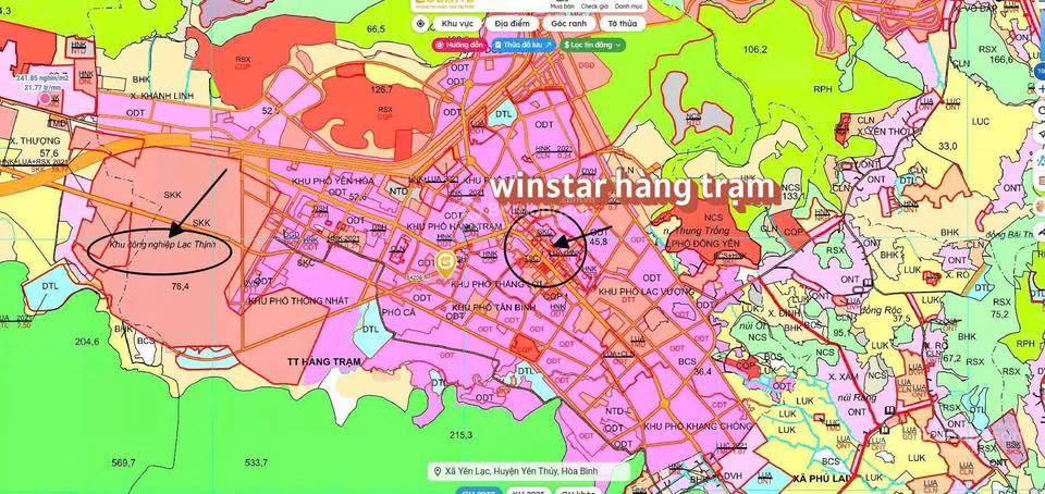 Dự án Win Star Hàng Trạm đất đô thị trung tâm tại thị trấn Hàng Trạm, Hòa Bình