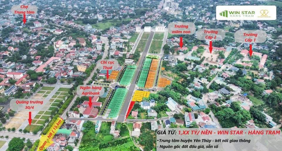 Dự án Win Star Hàng Trạm đất đô thị trung tâm tại thị trấn Hàng Trạm, Hòa Bình