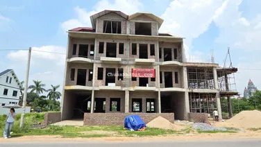 Nhà liền kề xây thô 4 tầng - mặt trục chính KĐT Chi Đông, Mê Linh vị trí kinh doanh vàng!