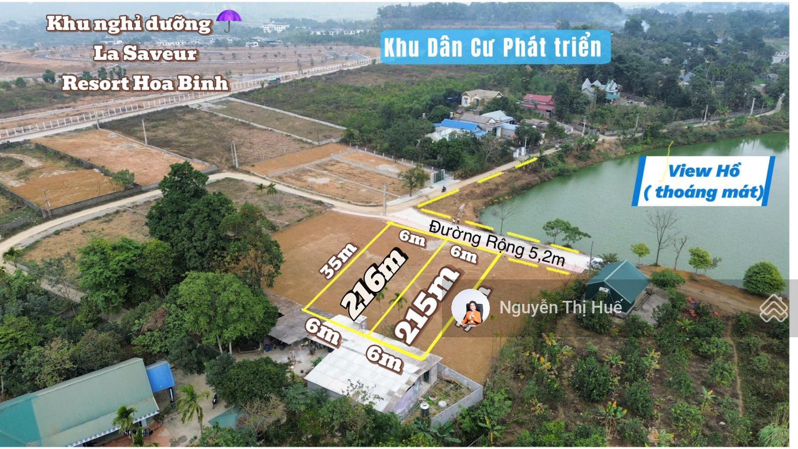 Bán lô đất view hồ cực đẹp - chỉ 2.25 tỷ Cư Yên, Lương Sơn Hòa Bình