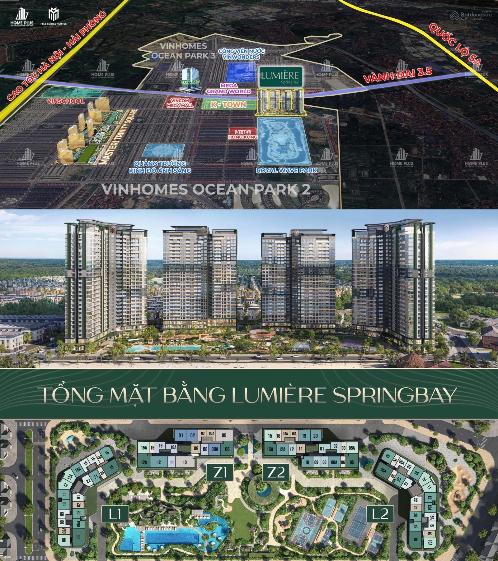 Bán căn hộ 1PN hot nhất, giá tốt nhất Lumiere Spring Bay - CK cao - view phố ý và ngắm pháo hoa