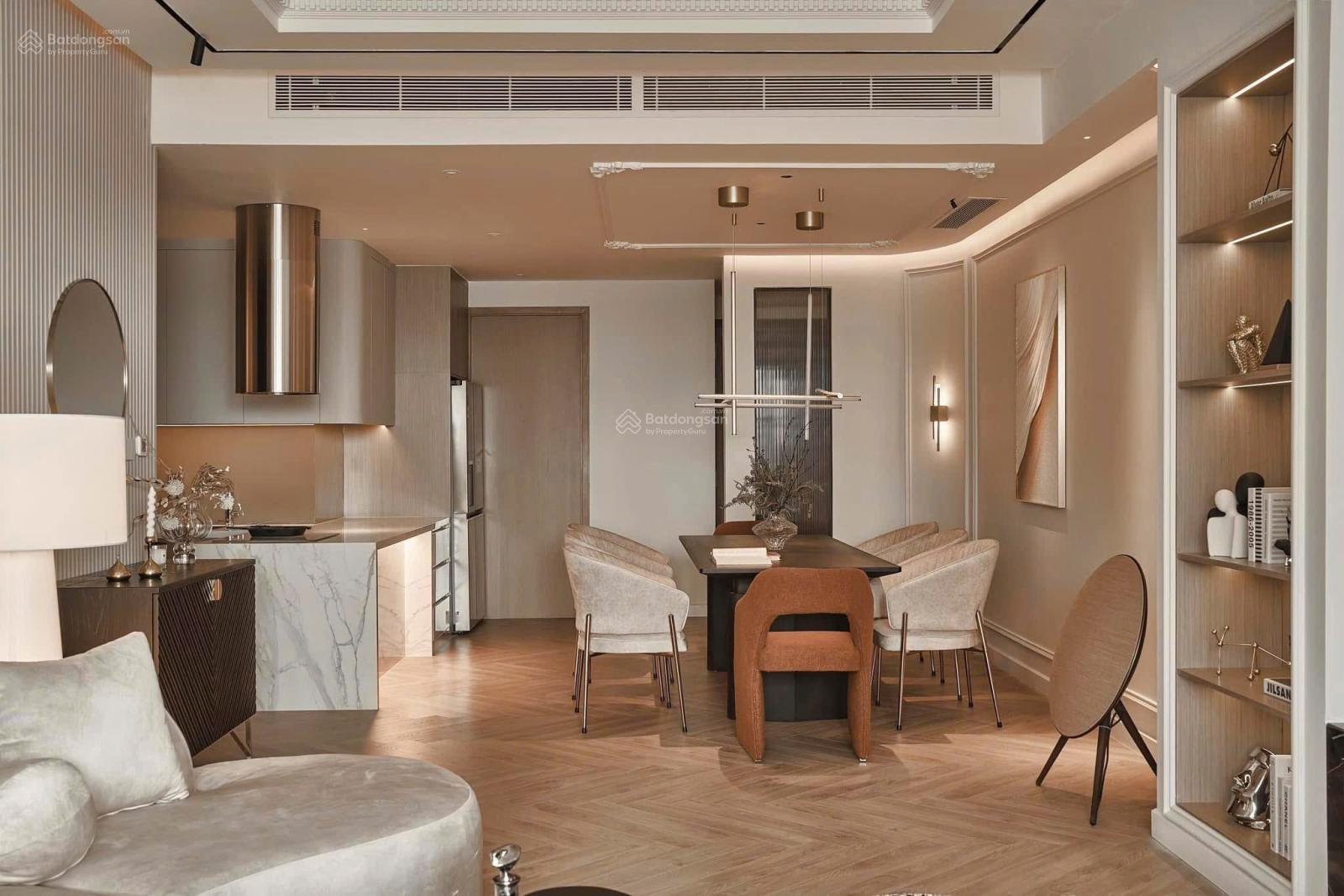 Bán 4 phòng ngủ The River Thủ Thiêm 202m2, thang máy riêng, 50 tỷ all in, đầy đủ nội thất cao cấp