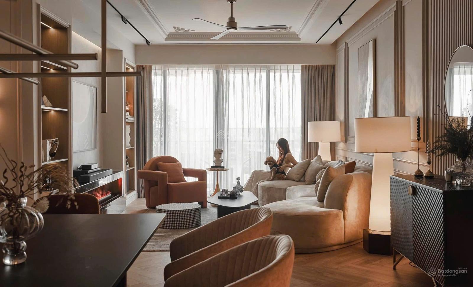 Bán 4 phòng ngủ The River Thủ Thiêm 202m2, thang máy riêng, 50 tỷ all in, đầy đủ nội thất cao cấp