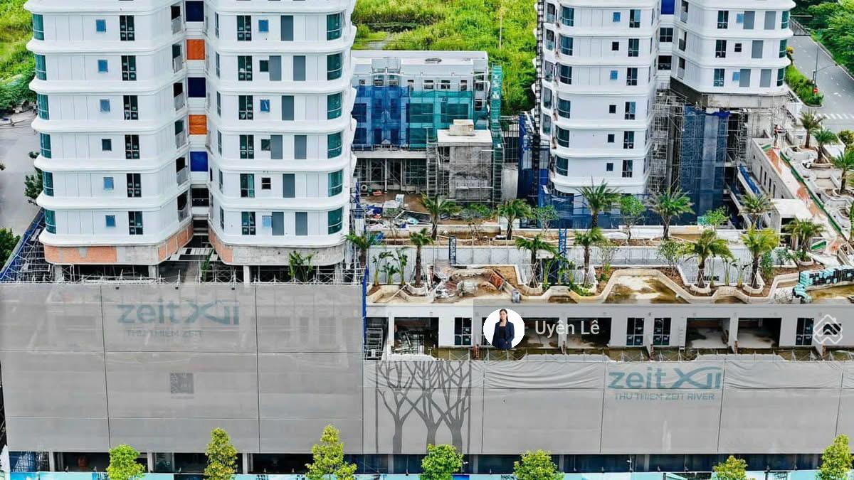 Bán nhà phố Thủ Thiêm Zeit River. 4 tầng, tổng diện tích 231m2. Nhà giao thô