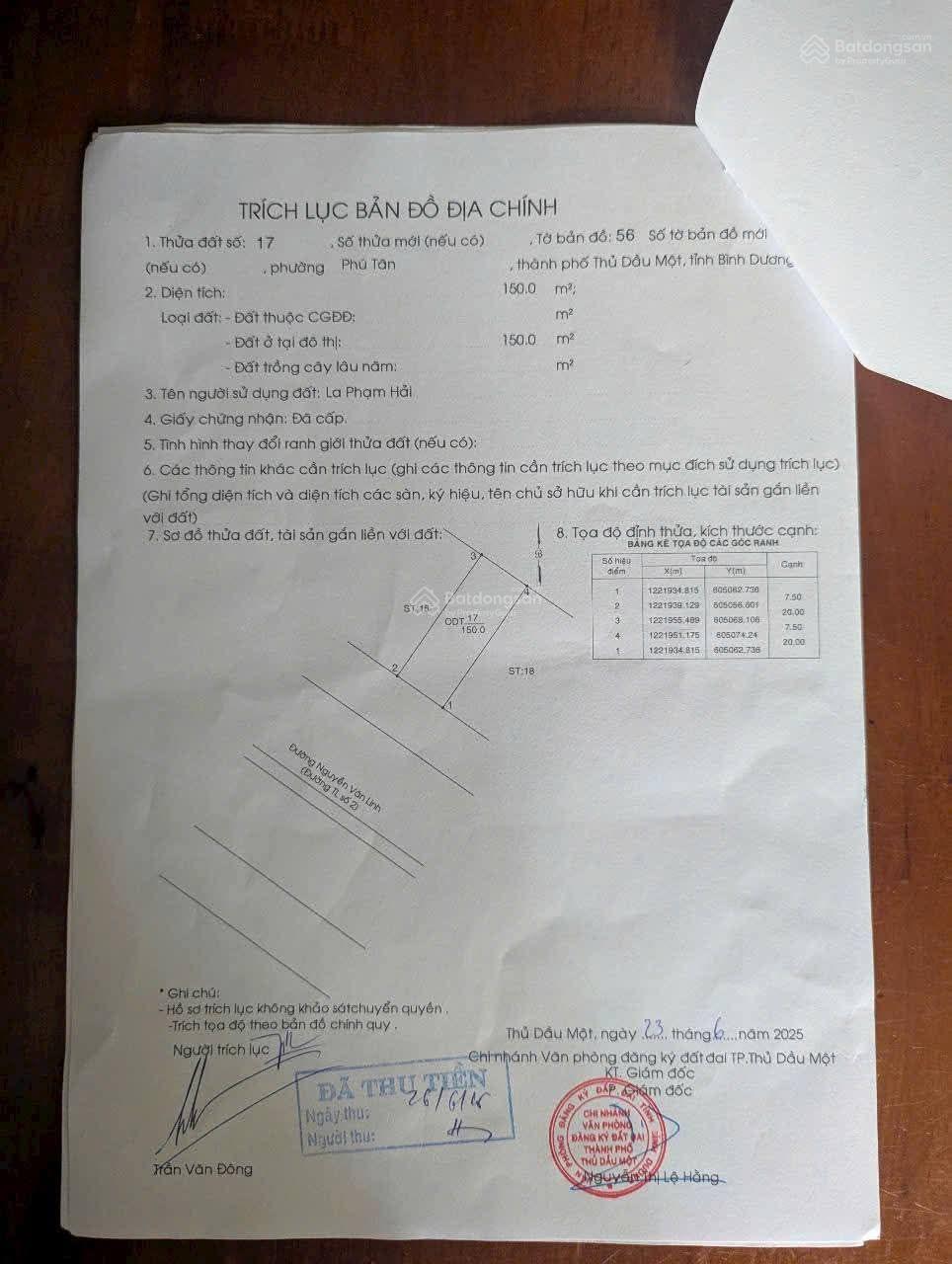 Mặt tiền Nguyễn Văn Linh, Phú Tân. 7,5x20, giá ngộp chỉ 34,5tr/m. Giá thị trường đang bán 40tr/m2