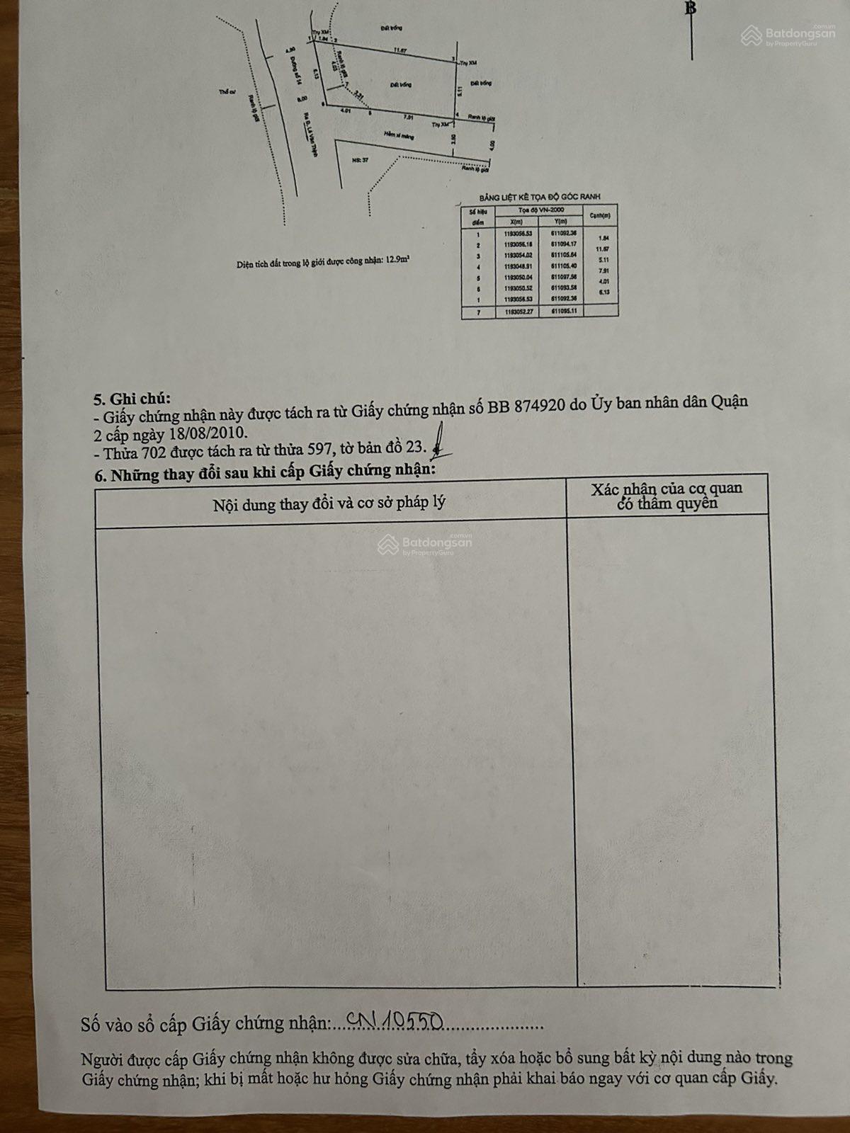 Cần bán 3 lô đất đường 14 phường Bình Trưng Tây Q2 TP Thủ Đức