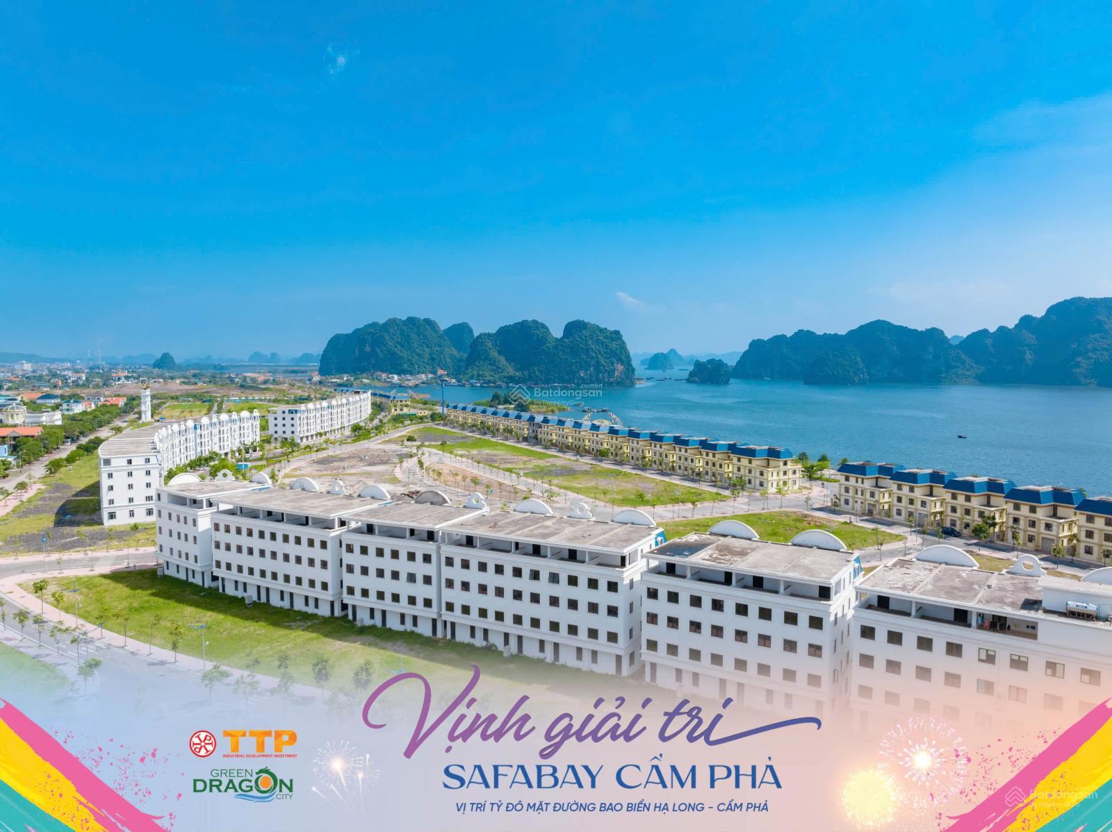 Bán lô đất nền sẵn sổ không cần xây mặt biển TP Cẩm Phả, sổ đỏ sẵn, thanh toán tiến độ trong 3 năm