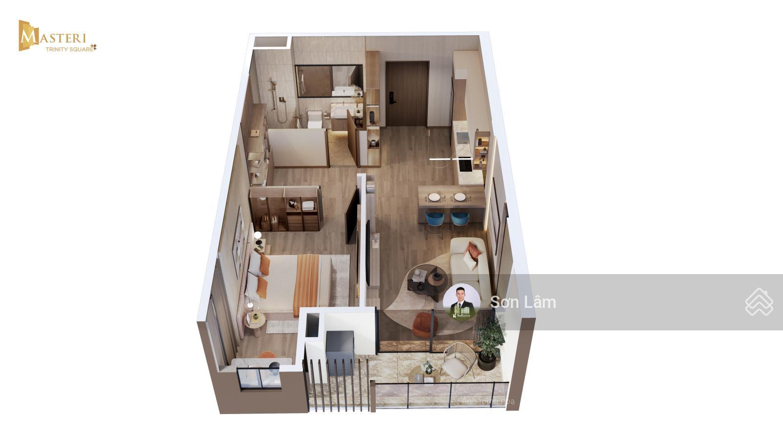 Bán căn 1 phòng ngủ 40m2 - Chung cư Trinity Square - tầng 15 Bán căn 1 phòng ngủ 40m2 - Chung cư Trinity Square - tầng 15