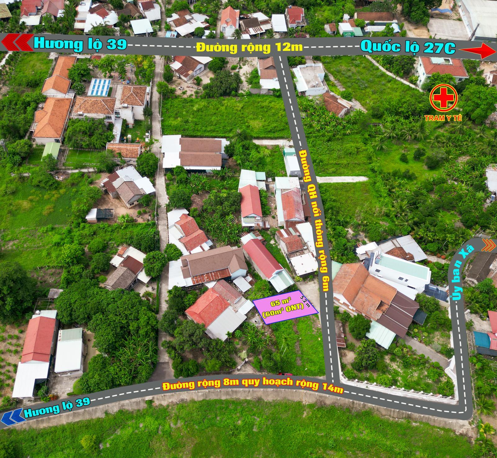 Bán đất Diên Lạc / 65m2 = 680 triệu