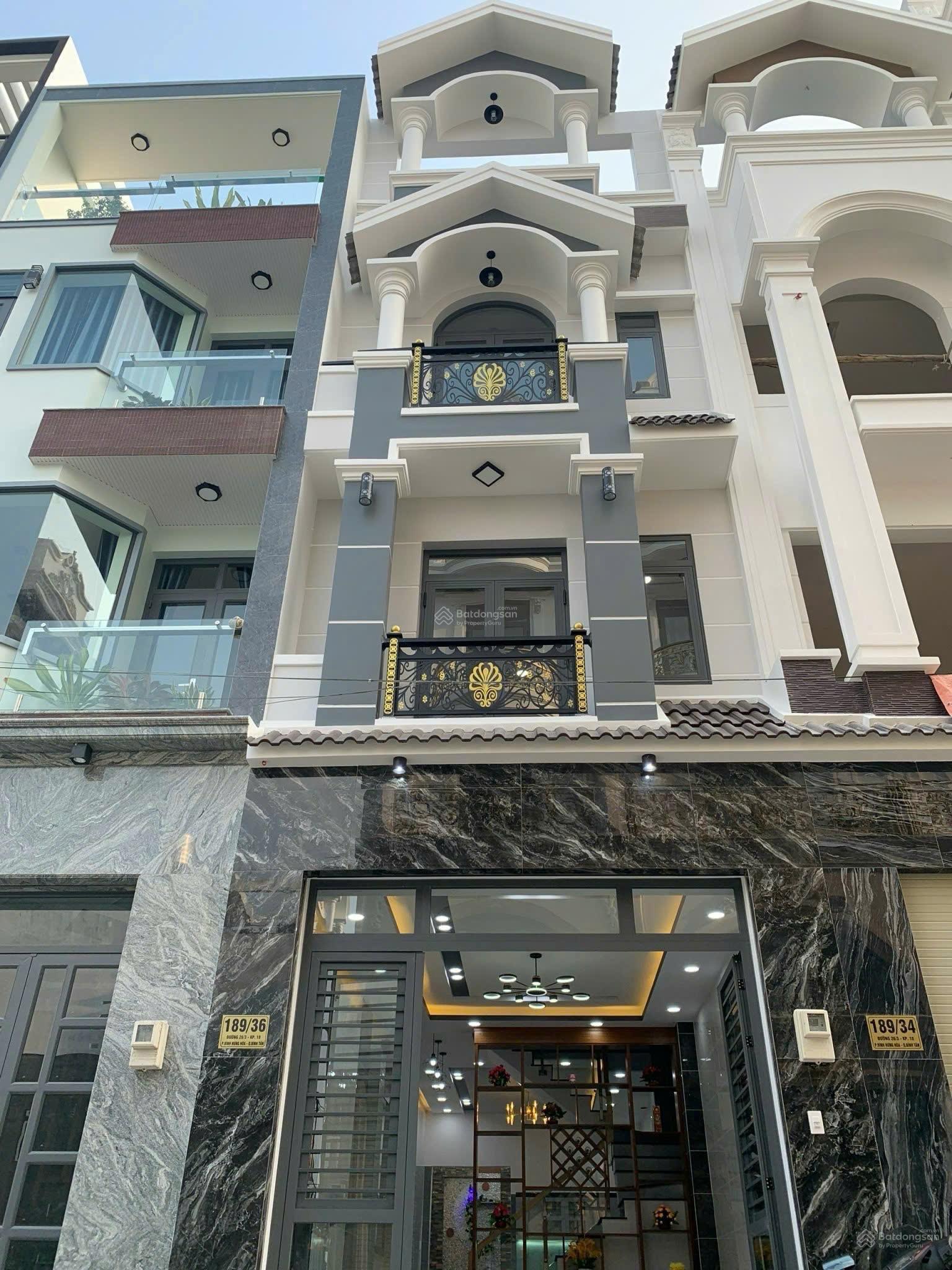 Bán nhà 1 trệt 2 lầu sân thượng gần Aeon Tân Phú, DT: 4x14 giá 7.3 tỷ