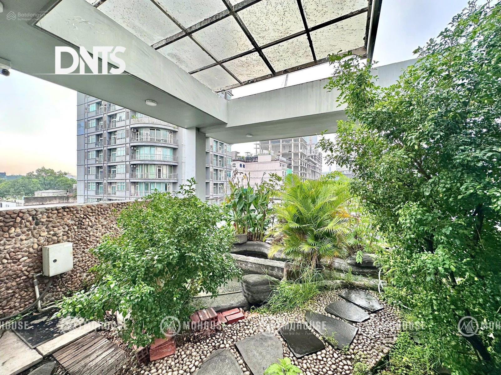 Căn hộ sân vườn 1PN 80m2 full NT mặt tiền Ký Con - Q1