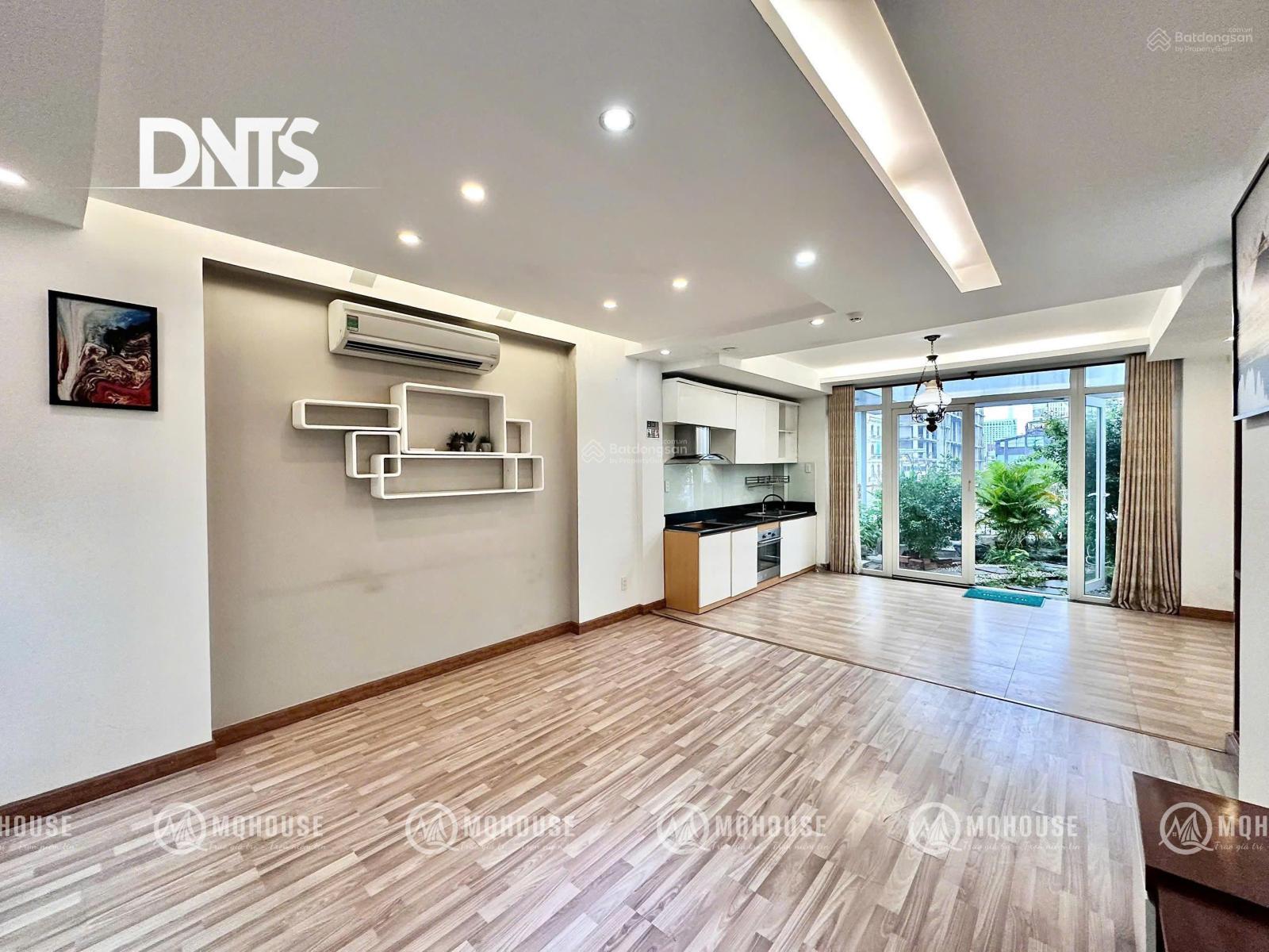 Căn hộ sân vườn 1PN 80m2 full NT mặt tiền Ký Con - Q1