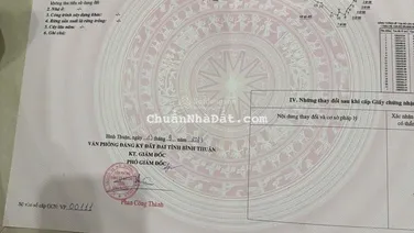 Chính chủ cần bán lô đất nghỉ dưỡng 20925,4m2 giá 50 tỉ thành phố Phan Thiết Bình Thuận