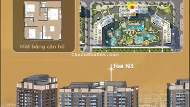 Bán căn hộ 2PN toà N3 Mas Trinity. Giá chỉ 3.8 tỷ. View thoáng vĩnh viễn. LH 0962 506 ***